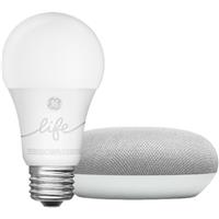 Google Nest Home Mini Smart Light Starter Kit, Chalk